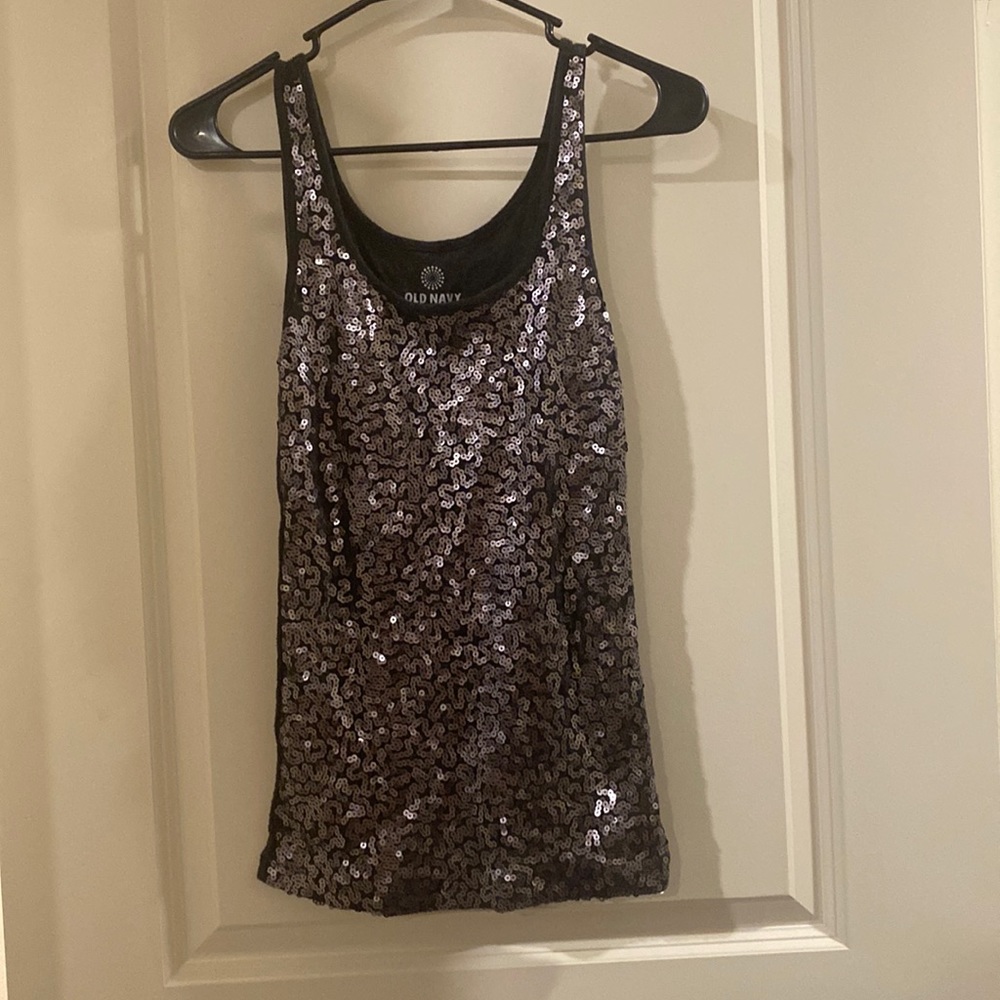 Sequin tank top